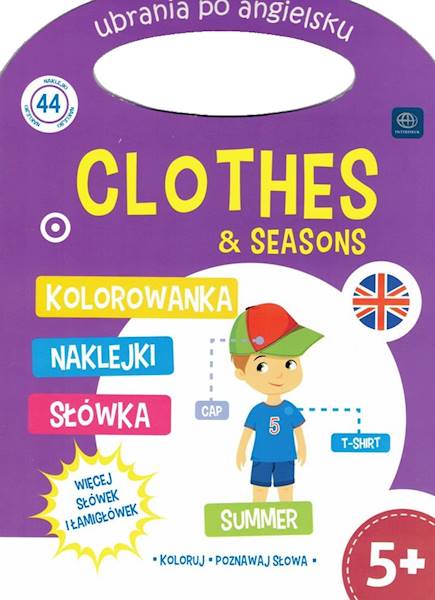Kolorowanka z naklejkami po angielsku II Clothes