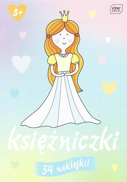 Kolorowanka z naklejkami Pastelowe Księżniczki