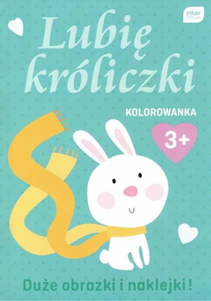 Kolorowanka z naklejkami Lubię króliczki