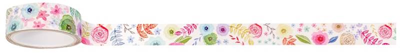 Taśma dekoracyjna WASHI 15 mm x 5 m GARDEN wzór 8