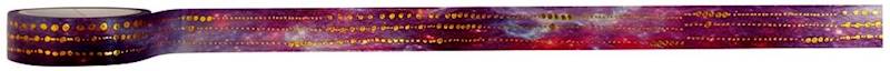 Taśma dekoracyjna WASHI 15 mm x 5 m GALAXY wzór 8