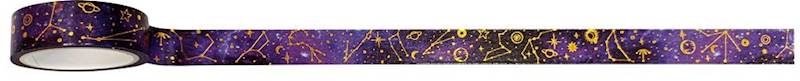 Taśma dekoracyjna WASHI 15 mm x 5 m GALAXY wzór 1