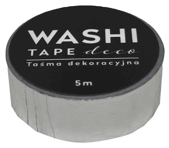 Taśma dekoracyjna WASHI 15 mm x 5 m DECO wzór 8