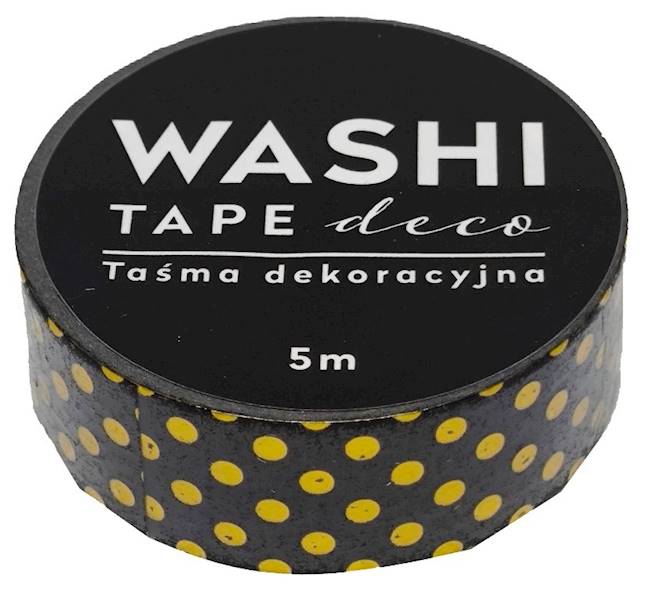 Taśma dekoracyjna WASHI 15 mm x 5 m DECO wzór 5