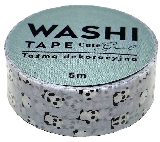 Taśma dekoracyjna WASHI 15 mm x 5 m CUTE GIRLS w 7