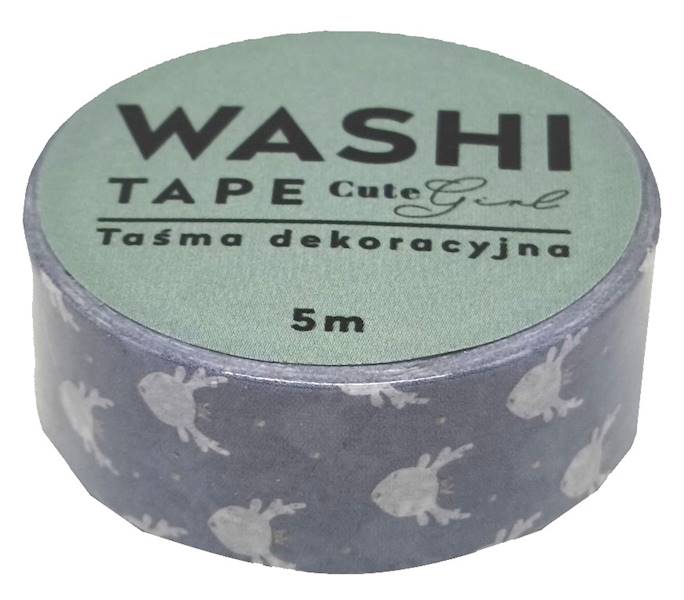 Taśma dekoracyjna WASHI 15 mm x 5 m CUTE GIRLS w 5