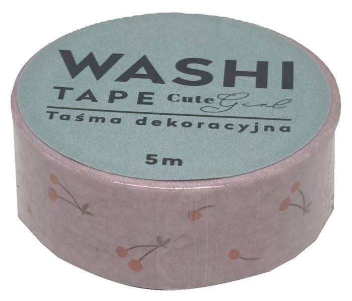 Taśma dekoracyjna WASHI 15 mm x 5 m CUTE GIRLS w 2