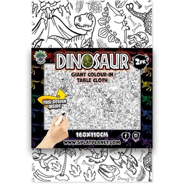 Obrus do pomalowania Dinozaury 2 sztuki