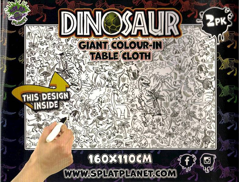Obrus do pomalowania Dinozaury 2 sztuki