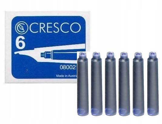 Naboje niebieskie Cresco 6 sztuk opak.