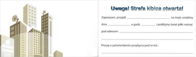 Zaproszenia POL-MAK Z_OGML_61208 Chłopcy z piłką