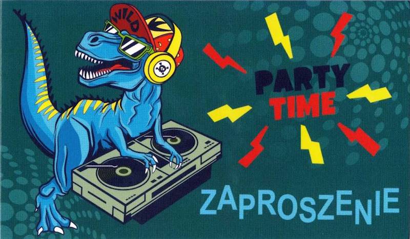 Zaproszenia POL-MAK Z_DZIE_61346 Dinozaur Party T