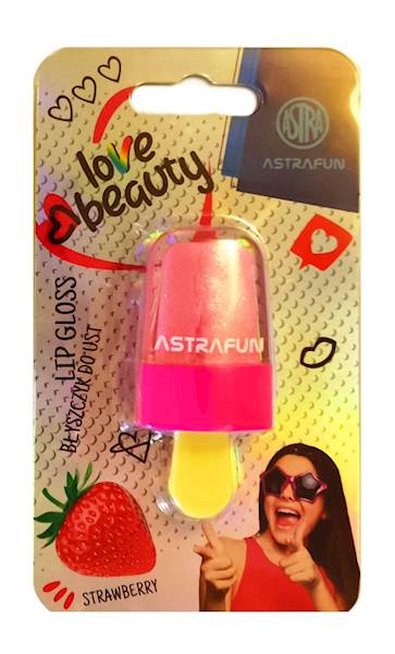Błyszczyk do ust ASTRAFUN Ice Cream truskawka róż