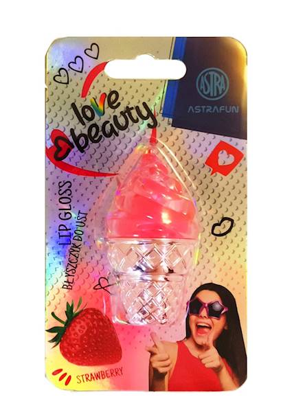 Balsam do ust ASTRAFUN Ice Cream truskawka różowa