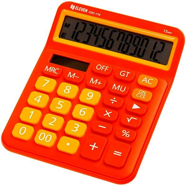 Kalkulator Eleven biurowy CDC-11O-OR pomarańczowy