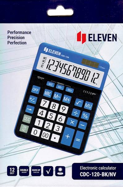 Kalkulator Eleven CDC-120-BK/NV czarno-granatowy