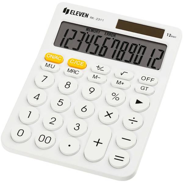 Kalkulator Eleven RK-2311-WH okrągłe przycisk biał