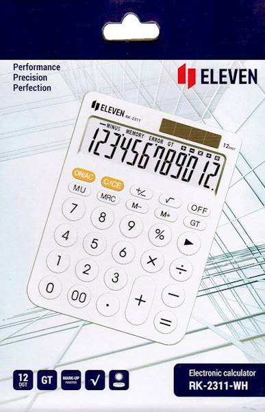 Kalkulator Eleven RK-2311-WH okrągłe przycisk biał