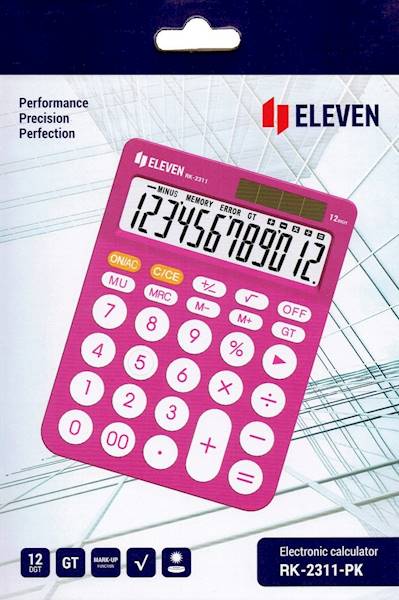 Kalkulator Eleven RK-2311-PK okrągłe przyciski róż