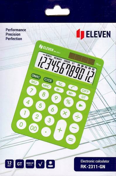 Kalkulator Eleven RK-2311-GN okrągłe  przyciski zi