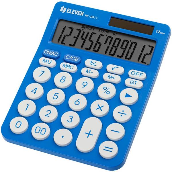 Kalkulator Eleven RK-2311-BL okrągłe przyciski nie