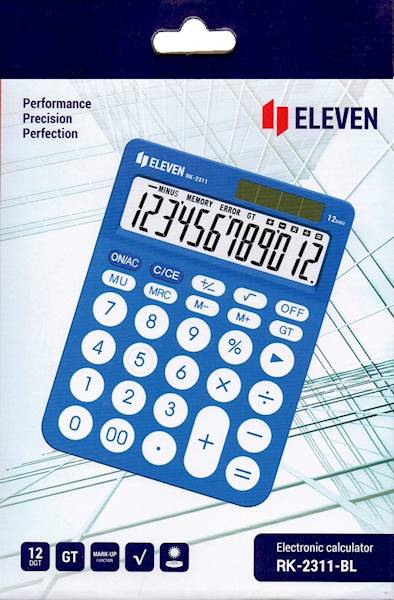 Kalkulator Eleven RK-2311-BL okrągłe przyciski nie