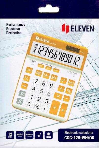 Kalkulator Eleven CDC-120-WH/OR biało-pomarańczowy