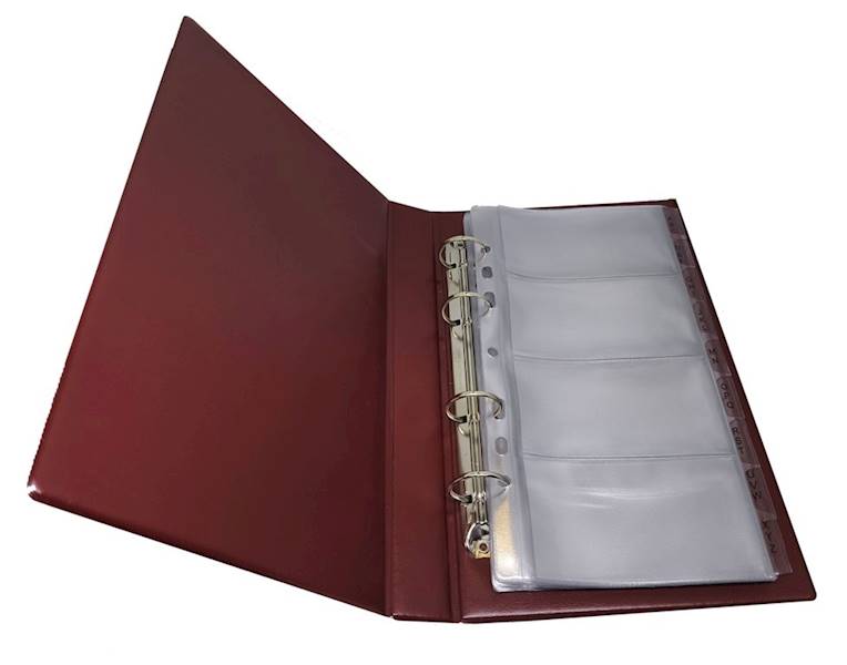 Wizytownik 200 winyl bordo Panta Plast