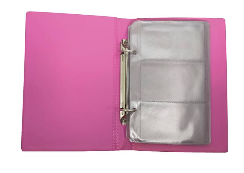 Wizytownik 120 PVC pastel różowy Panta Plast