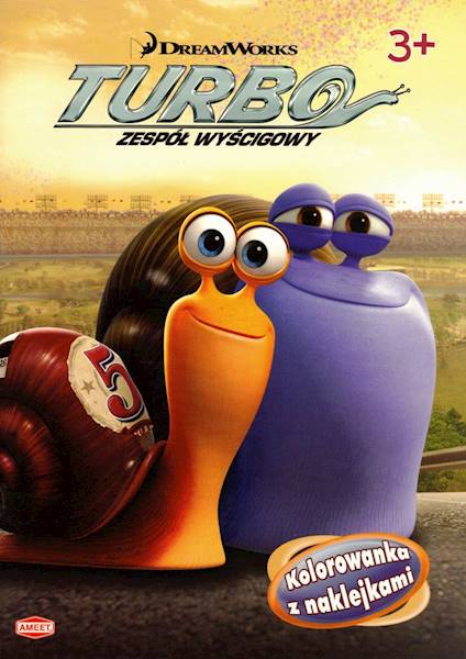 Kolorowanka z naklejkami - Turbo Zespół wyścigowy