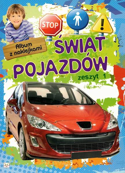 Album z naklejkami Świat pojazdów zeszyt 1 Aksjoma