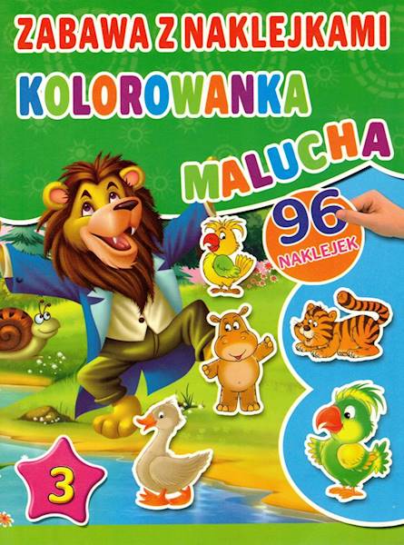 Zabawa z naklejkami Kolorowanka malucha część 3