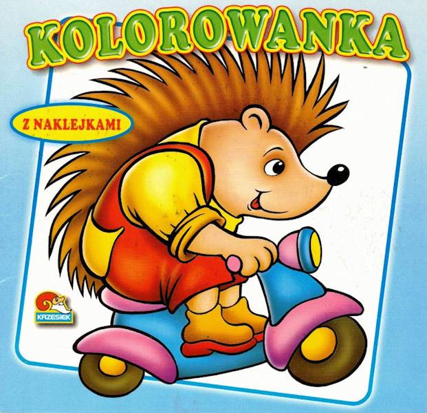 Kolorowanka z naklejkami Jeżyk Krzysiek