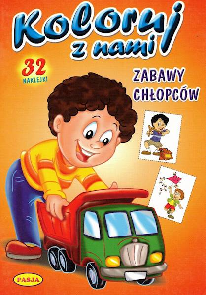Koloruj z nami Zabawy chłopców Pasja