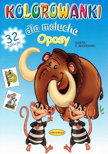 Kolorowanki dla malucha - Oposy Colgraf