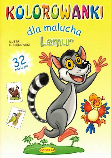 Kolorowanki dla malucha - Lemur Colgraf