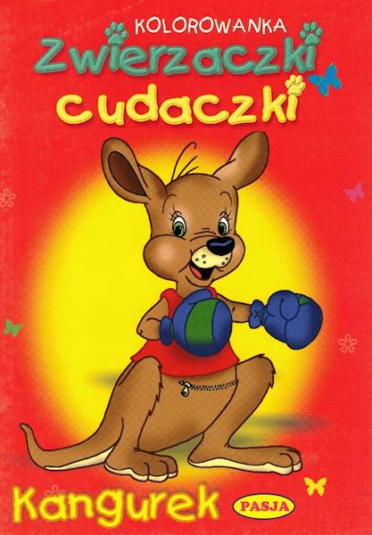 Kolorowanka Zwierzaczki cudaczki - Kangurek Pasja