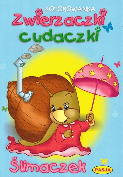 Kolorowanka Zwierzaczki cudaczki - Ślimaczek Pasja
