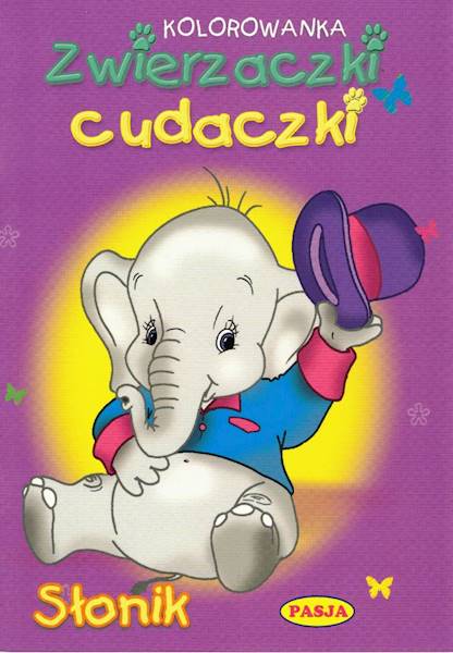 Kolorowanka Zwierzaczki cudaczki - Słonik Pasja