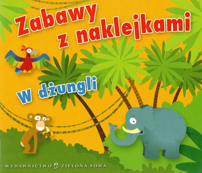 Zabawy z naklejkami - W dżungli Zielona Sowa