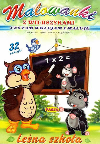 Malowanki z wierszykami - Leśna szkoła Pasja