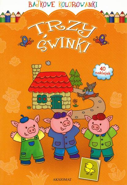 Bajkowe kolorowanki - Trzy świnki Aksjomat