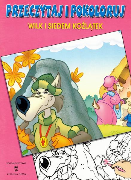 Przeczytaj i pokoloruj - Wilk i siedem koźlątek ZS