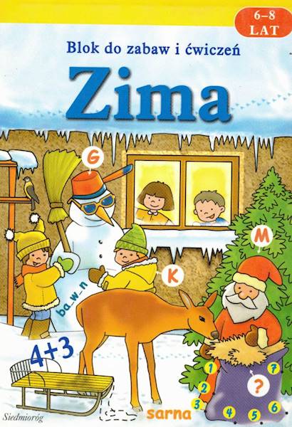 Blok do zabaw i ćwiczeń Zima 6-8 lat SIEDMIORÓG