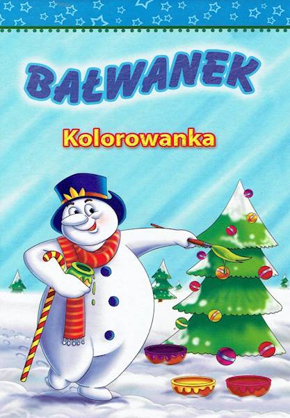 Zestaw zadań do kolorowania Mikołaj, Bałwanek, Świ