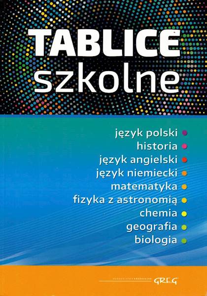 Tablice szkolne - różne przedmioty GREG