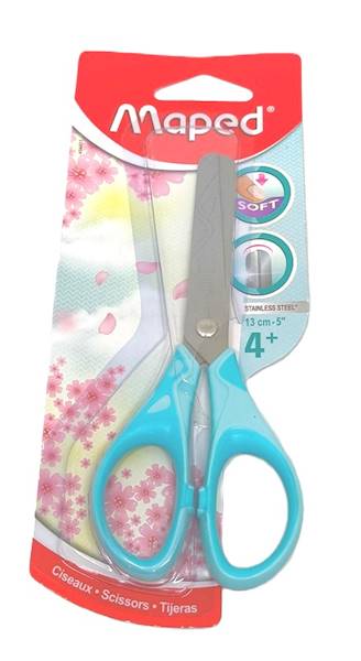 Nożyczki Maped Essentials pastel soft 13cm niebies