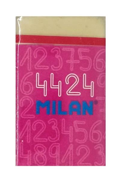 Gumka MILAN syntetyczna 4424 różowa osłonka
