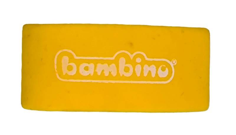 Gumka Majewski Bambino Myszka do ścierania żółty