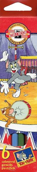 Kredki ołówkowe  6 kol. KIN Tom & Jerry